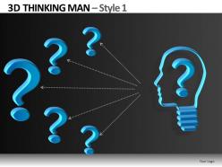 3d thinking man style 1 powerpoint presentation slides db