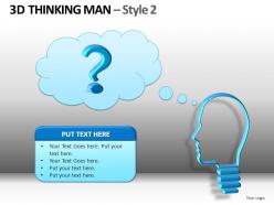 3d thinking man style 2 powerpoint presentation slides db