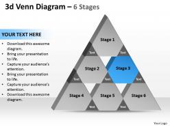 3d venn tringle diagram 6 stages 2