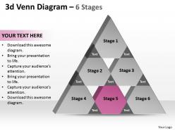 3d venn tringle diagram 6 stages 2