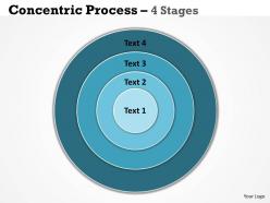 4 staged concentric business diagram