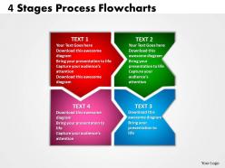 4 stages process diagram flowcharts 5