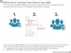 4 step circular with silhouettes for department functions ppt slide