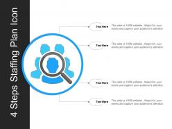 4 steps staffing plan icon