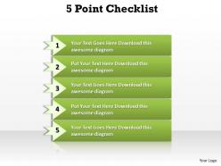 5 points checklist diagram