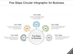 5 Steps Infographics Growth Strategy Business Success Process