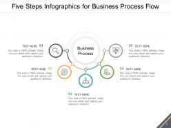 5 Steps Infographics Growth Strategy Business Success Process