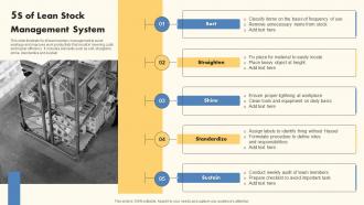 5s Of Lean Stock Management System