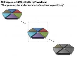 6 factors hexagon diagram editable powerpoint templates