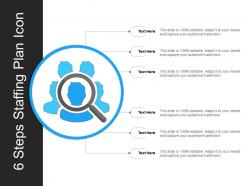 6 steps staffing plan icon