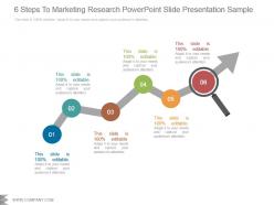 6 steps to marketing research powerpoint slide presentation sample