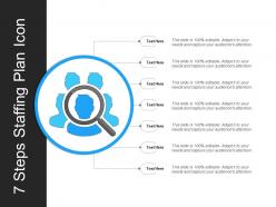 7 steps staffing plan icon