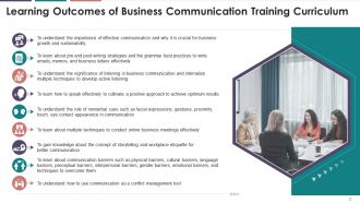 Comprehensive Training Curriculum On Business Communication edu ppt