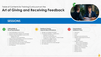 Comprehensive Training Curriculum on The Art of Giving and Receiving Feedback Training PPT