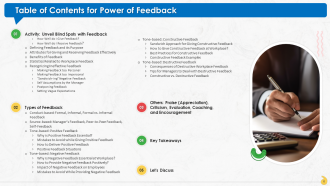 Comprehensive Training Curriculum on The Art of Giving and Receiving Feedback Training PPT