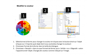 Flèches circulaires entrelacées organigramme pointeur de processus 6 étapes modèles PowerPoint 0712