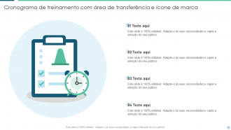 Pacotes de modelos de PowerPoint de cronograma de treinamento