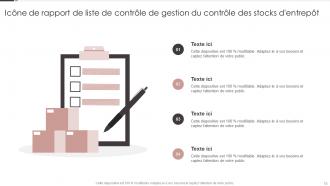 Ensembles de modèles PPT de rapport d'inventaire