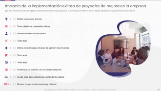 Introducción a las diapositivas de presentación de PowerPoint de mejora de proyectos de software.