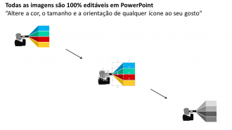 Visão futura para comunicação empresarial e questões financeiras design plano de powerpoint