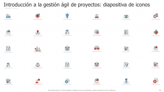 Introducción a las diapositivas de presentación de PowerPoint de gestión ágil de proyectos.