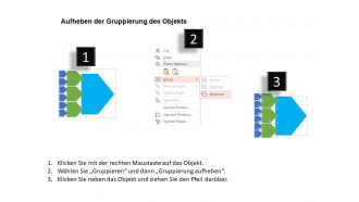 Organigramm der Mitarbeiter für Business-Flachbild-PowerPoint-Design