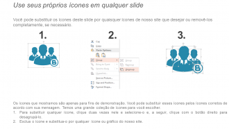 Processo de 4 etapas para layout de PowerPoint do processo de recrutamento