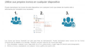 Proceso de 4 pasos para el diseño de PowerPoint del proceso de contratación.