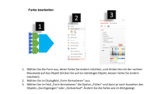 Organigramm der Mitarbeiter für Business-Flachbild-PowerPoint-Design