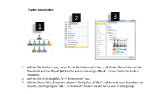 PowerPoint-Präsentationsfolienvorlage für Organigramme