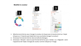 Il six étapes de diagramme de cercle de flèche conception PowerPoint plate