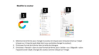 Wr cinq flèches connectées avec des icônes design powerpoint plat