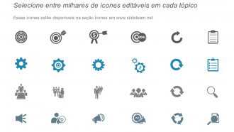 Exemplos de ícones de comparação ppt