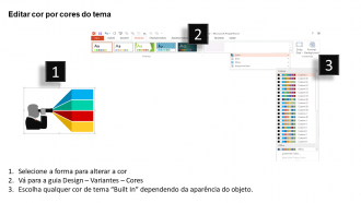 Visão futura para comunicação empresarial e questões financeiras design plano de powerpoint