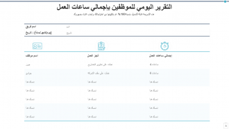 تقرير يومي باور بوينت حزم قالب PPT