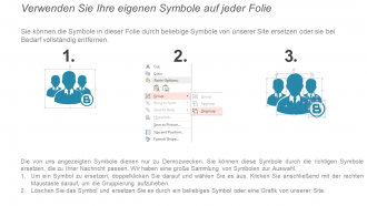 Kreisförmiges Organigramm des Unternehmens