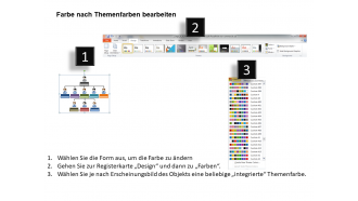 PowerPoint-Präsentationsfolienvorlage für Organigramme