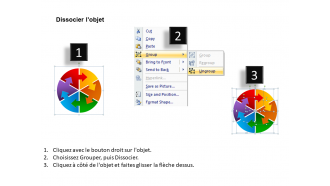 Flèches circulaires entrelacées organigramme pointeur de processus 6 étapes modèles PowerPoint 0712