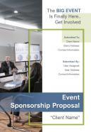 A4 event sponsorship proposal template