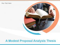 A modest proposal analysis thesis powerpoint presentation slides