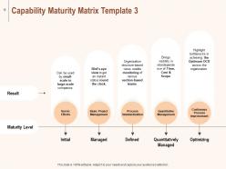 Ability Maturity Matrix Powerpoint Presentation Slides