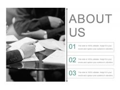 About us presentation slides