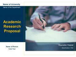 Academic research proposal powerpoint presentation slides