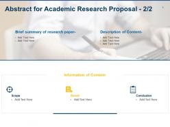 Academic research proposal powerpoint presentation slides