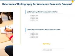 Academic research proposal powerpoint presentation slides