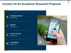 Academic research proposal powerpoint presentation slides