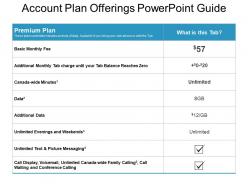 Account plan offerings powerpoint guide