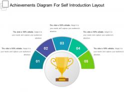 Achievements diagram for self introduction layout sample of ppt