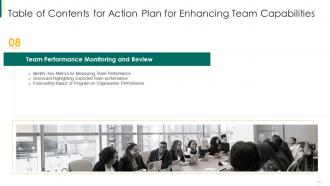 Action plan for enhancing team capabilities powerpoint presentation slides