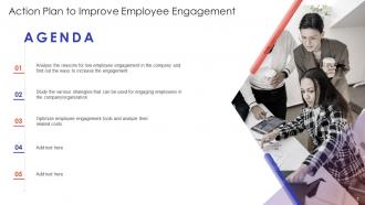 Action Plan To Improve Employee Engagement Powerpoint Presentation Slides